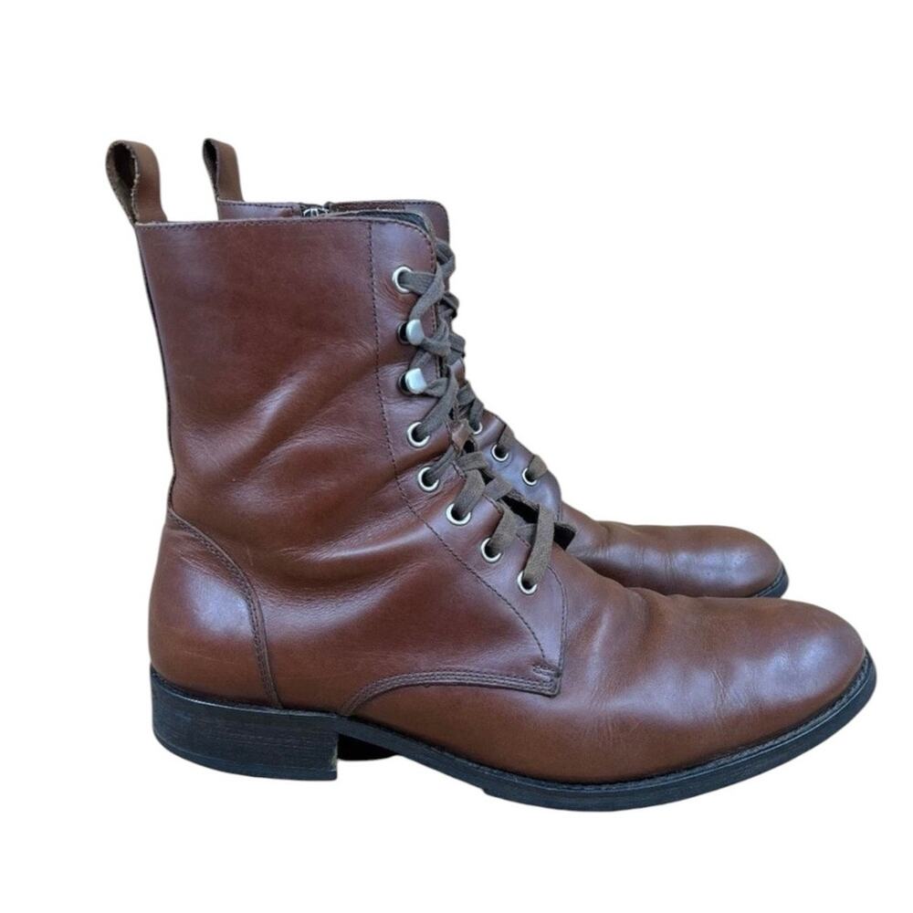 Banana Republic Leather Combat Boots - Size 12